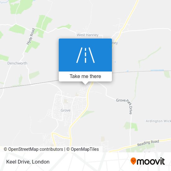 Keel Drive map