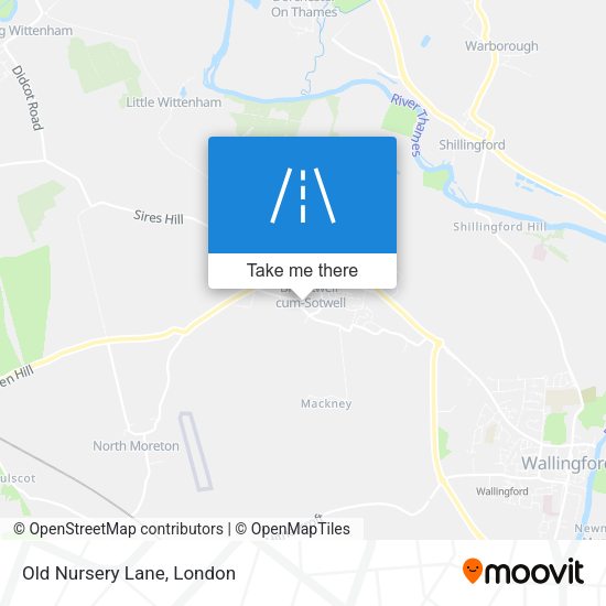 Old Nursery Lane map