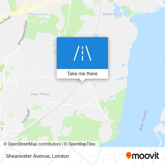 Shearwater Avenue map
