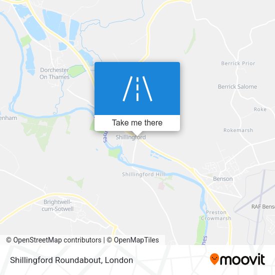 Shillingford Roundabout map