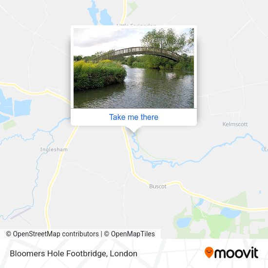 Bloomers Hole Footbridge map