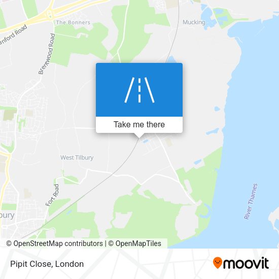 Pipit Close map
