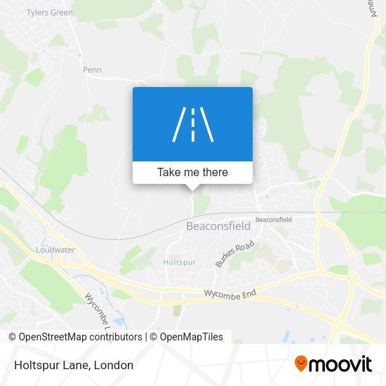 Holtspur Lane map