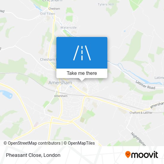 Pheasant Close map