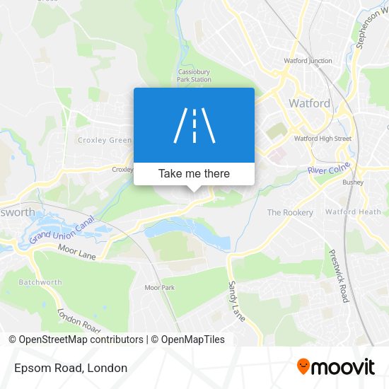 Epsom Road map