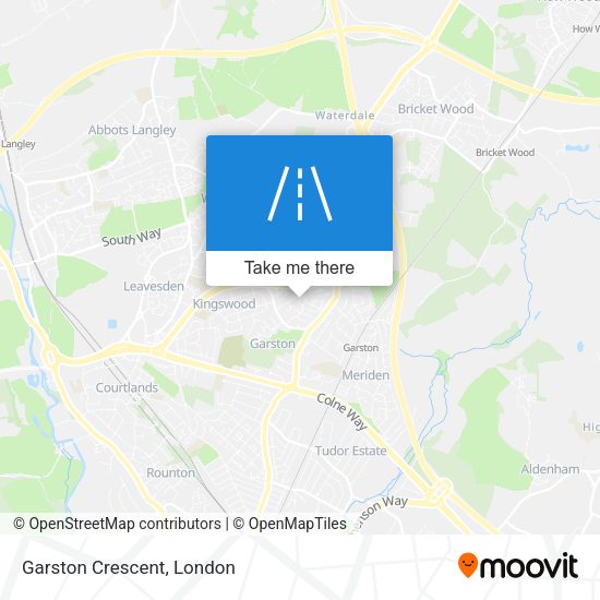 Garston Crescent map