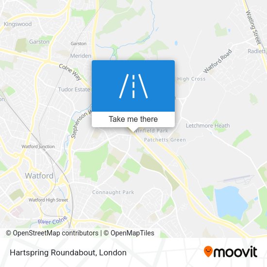 Hartspring Roundabout map