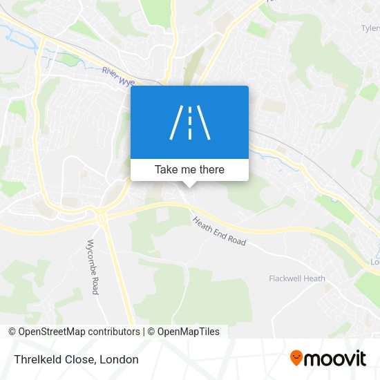 Threlkeld Close map