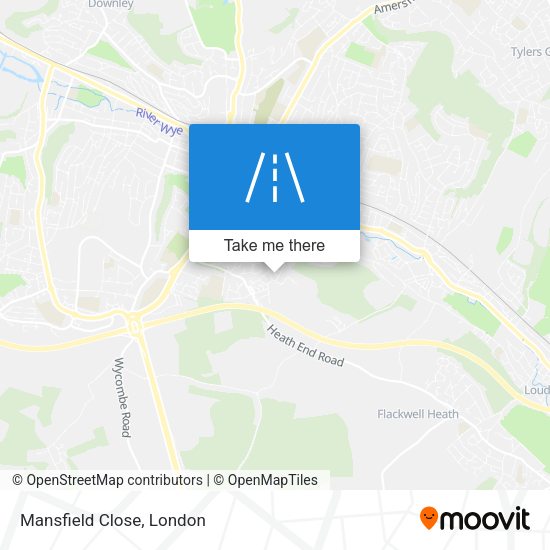 Mansfield Close map