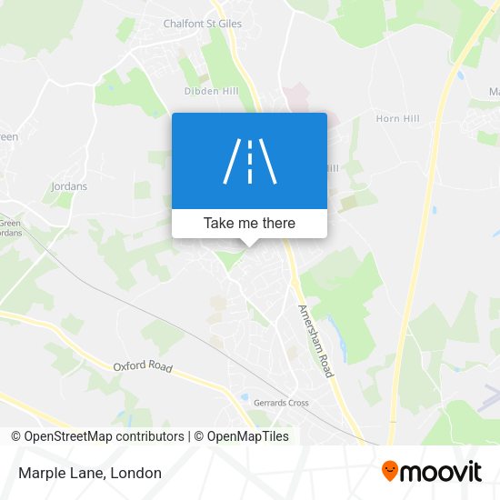 Marple Lane map