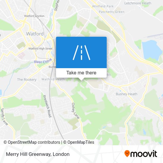 Merry Hill Greenway map
