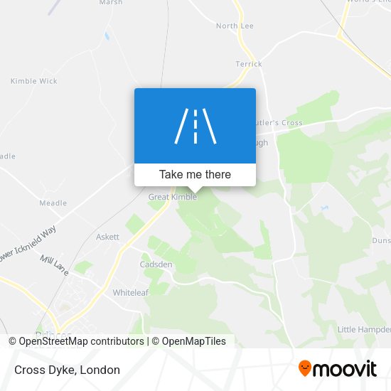 Cross Dyke map