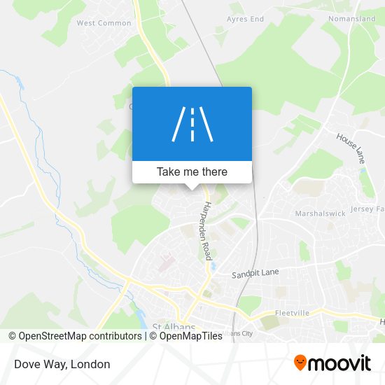 Dove Way map
