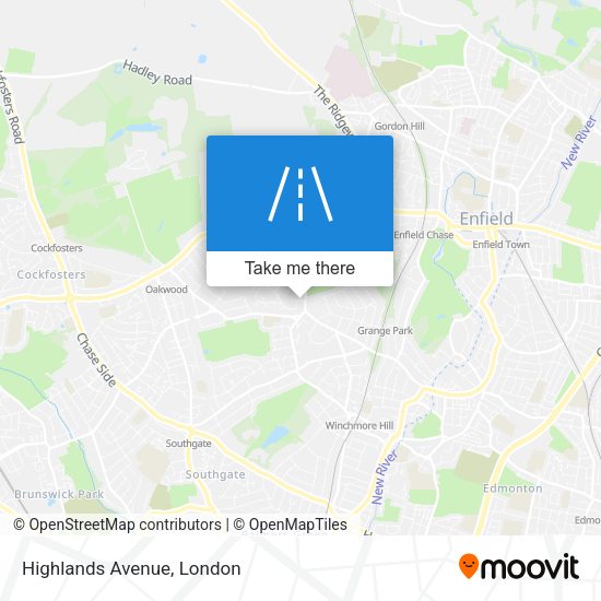 Highlands Avenue map