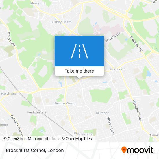 Brockhurst Corner map