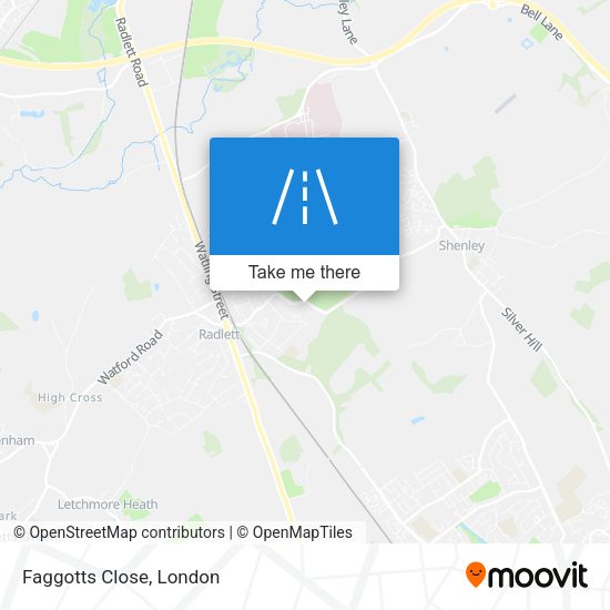Faggotts Close map