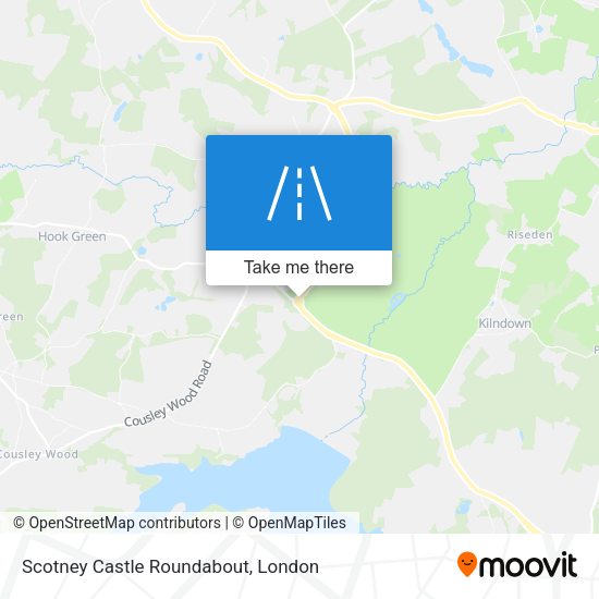 Scotney Castle Roundabout map