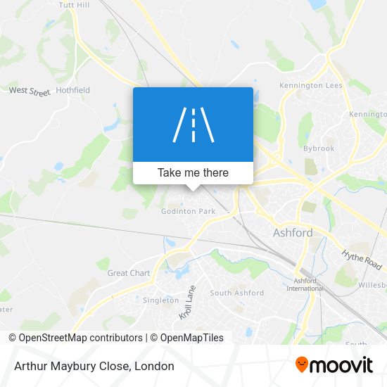 Arthur Maybury Close map