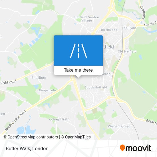 Butler Walk map