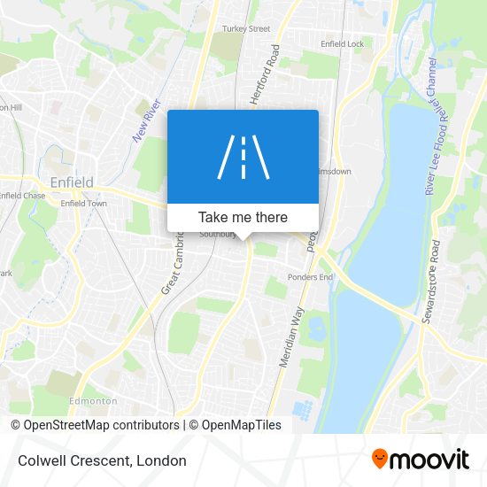Colwell Crescent map