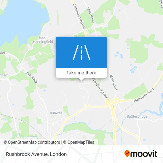 Rushbrook Avenue map