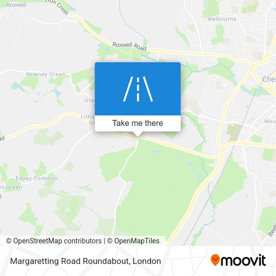 Margaretting Road Roundabout map