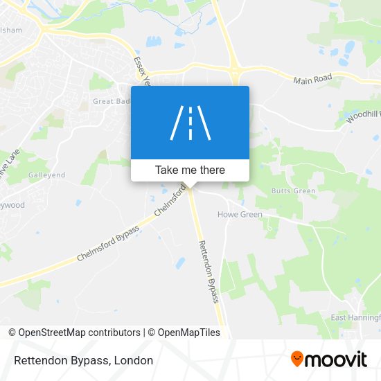 Rettendon Bypass map