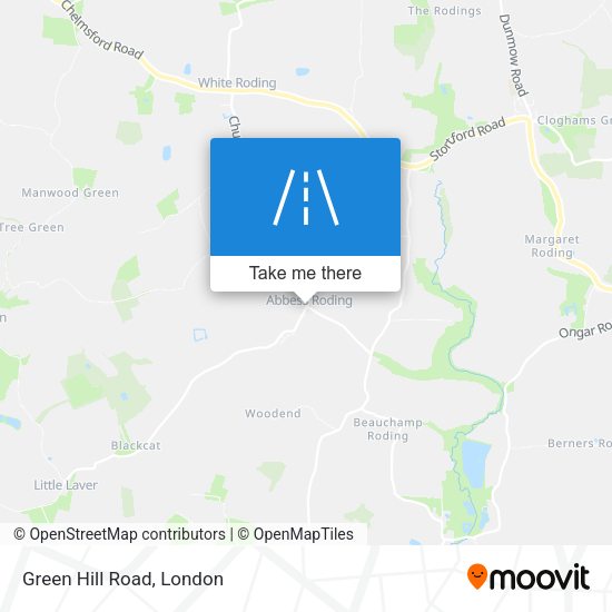 Green Hill Road map