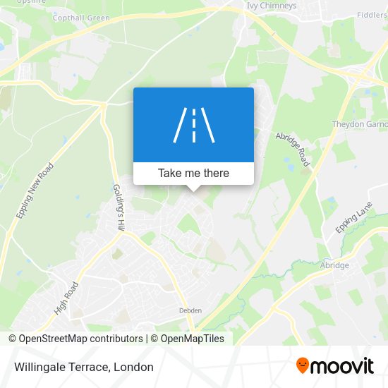Willingale Terrace map