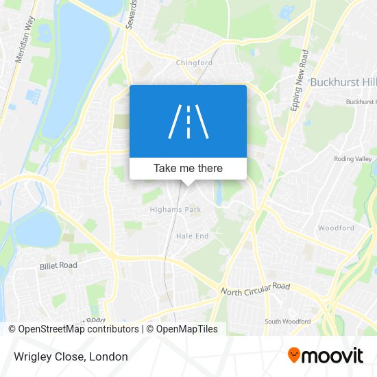 Wrigley Close map