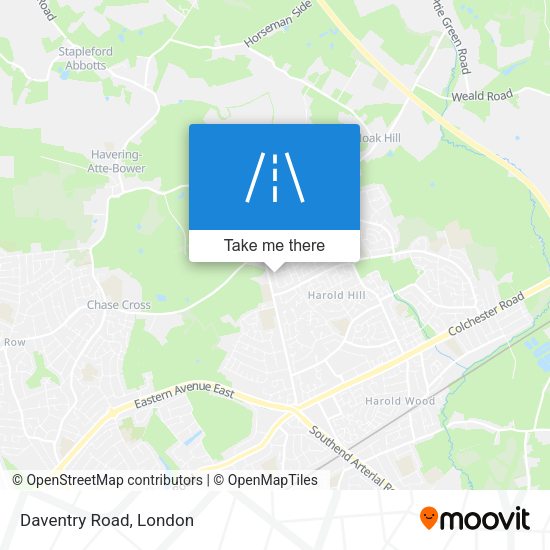 Daventry Road map