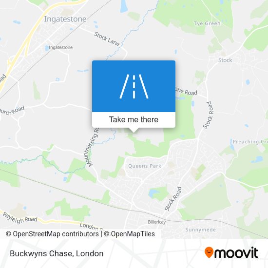 Buckwyns Chase map