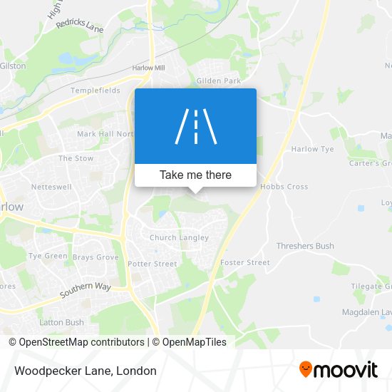 Woodpecker Lane map