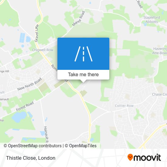 Thistle Close map