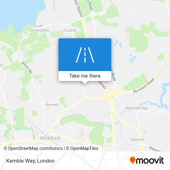 Kemble Way map