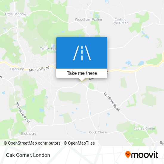 Oak Corner map