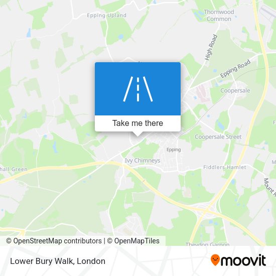 Lower Bury Walk map