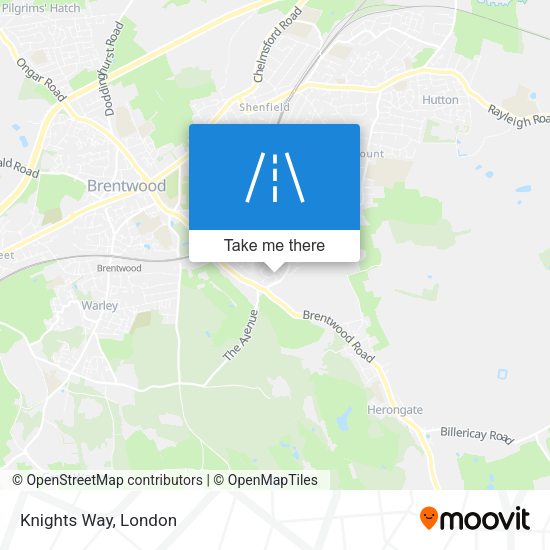 Knights Way map