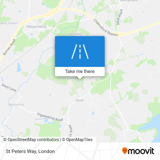 St Peters Way map