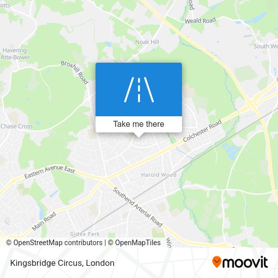 Kingsbridge Circus map