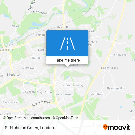 St Nicholas Green map