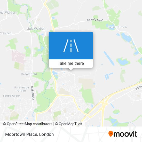 Moortown Place map