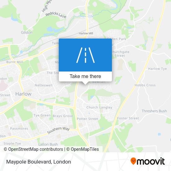 Maypole Boulevard map