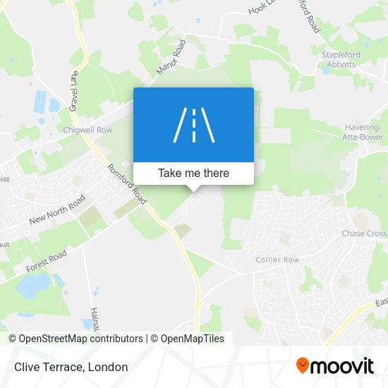 Clive Terrace map