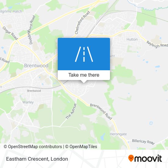 Eastham Crescent map
