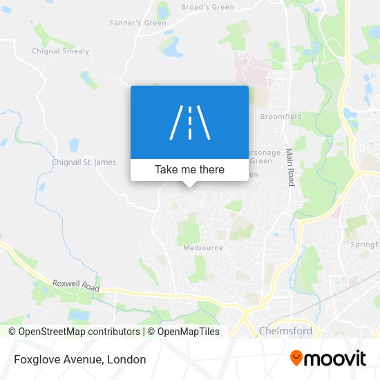 Foxglove Avenue map