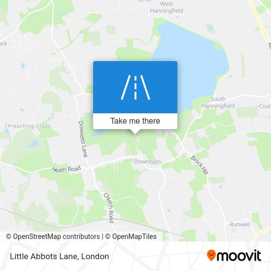 Little Abbots Lane map