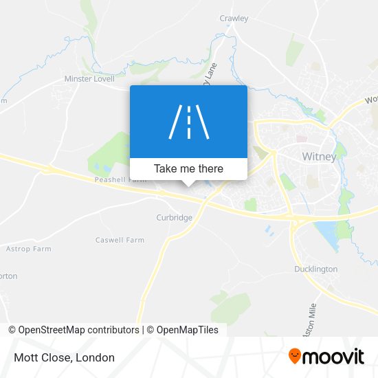 Mott Close map