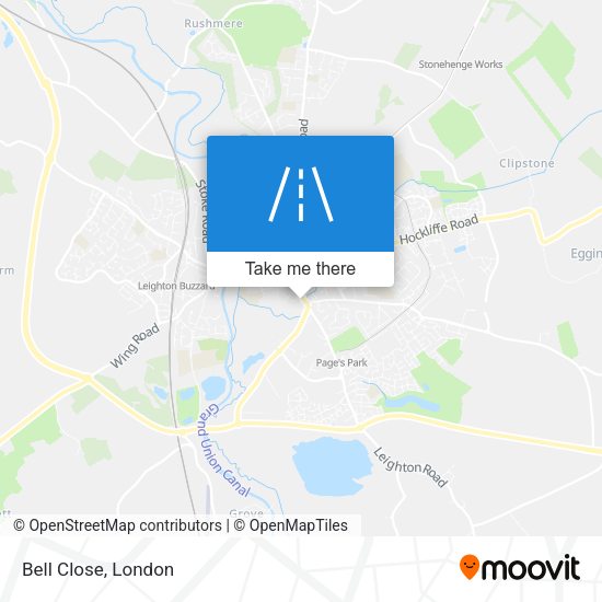 Bell Close map