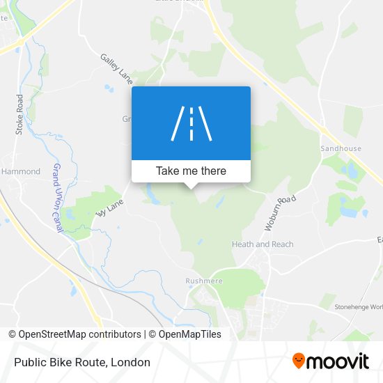 Public Bike Route map